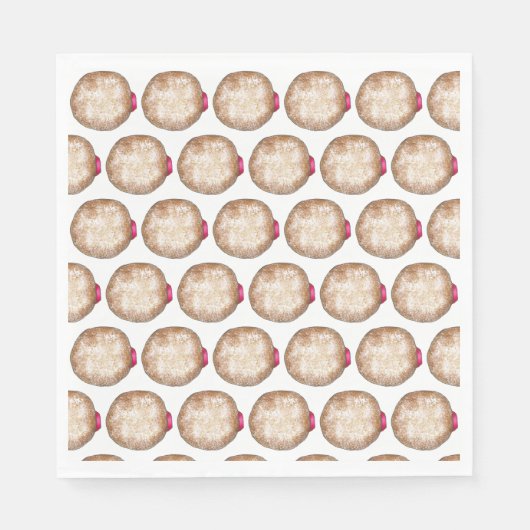 ジェリードーナツHanukkah Chanukkah Sufganiyah スタンダードランチョンナプキン (正面)