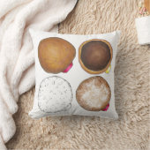 ジェリーパウダーボストンクリームドーナツドーナツグルメ クッション (ブランケット)