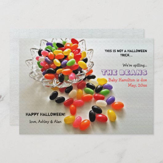 ジェリービーンズのハロウィーン妊娠のお知らせ シーズンカード