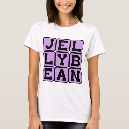 ジェリービーンズ、フレーバーキャンディ Tシャツ (正面)