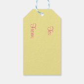 ジェリービーンドリームイースターバニーギフトラベルセット ギフトタグ (裏面)