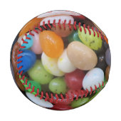 ジェリービーンブラックブルーグリーンキャンディーテクスチャテンプレート 野球ボール (正面左)