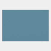 ジェリービーンブルー無地のカラー ラッピングペーパーシート (正面)