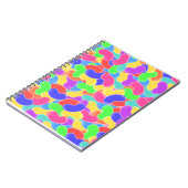 ジェリービーン爆発おもしろいカラフルキャンディデザイン ノートブック (左側)