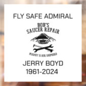 ジェリーボーイドウィンドウにしがみつく ウィンドウサイン (シート2)