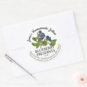 ジェリーラベルヴィンテージ自家製ブルーベリーシザーズ ラウンドシール (封筒)