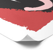 ジェリーレッドとブラックロゴ ポスター (角)