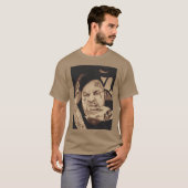 ジェリーロールの手描きポートレート レトロ Tシャツ (正面フル)