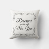 ジェリー沿および彼の妻のための予約 クッション (裏面)