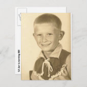 ジェリー誕生日写真 インビテーションポストカード (正面/裏面)