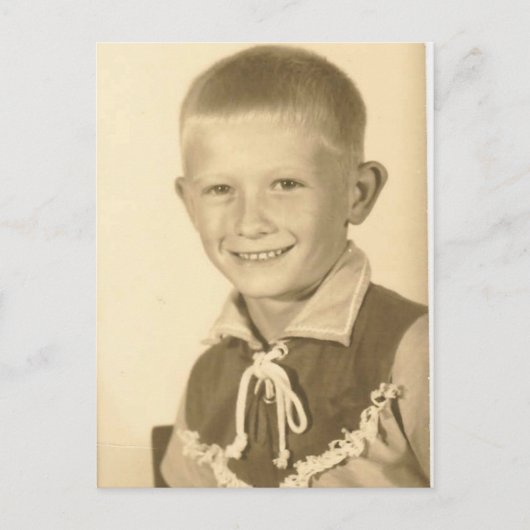 ジェリー誕生日写真 インビテーションポストカード (正面)