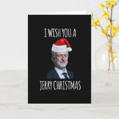 ジェリー・クリスマスを願う Jeremy Corbyn カード (黄色い花)