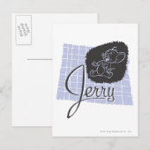 ジェリー・ブラックとブルー・スクリプト ポストカード (正面/裏面)