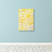 ジェリ印刷ゴールデン葉 キャンバスプリント (インサイチュ (ウッドフロア))