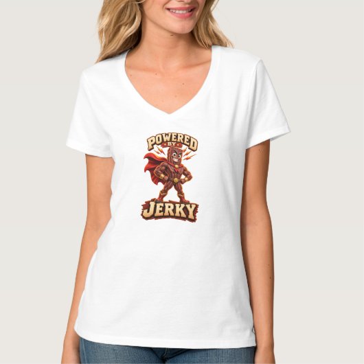 ジェルキー・スーパーヒーローに憧れて Tシャツ (正面)