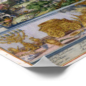 ジェルセレムとテンプル1687アンティークパノラマ ポスター (角)