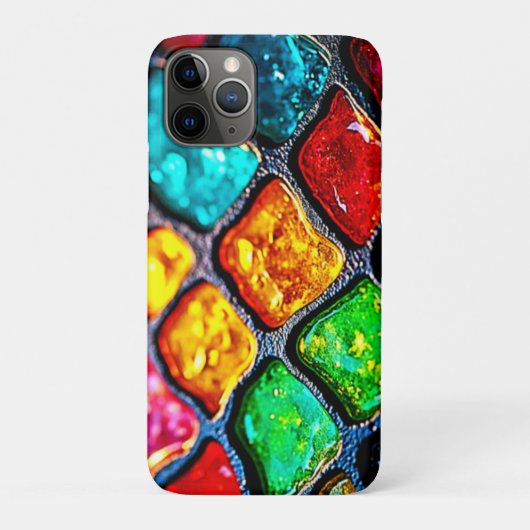 ジェルトーン ステンドグラスアート グロー デザイン Case-Mate iPhoneケース (裏)