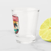 ジェルバチュニジアレトロエンブレム ショットグラス (右)