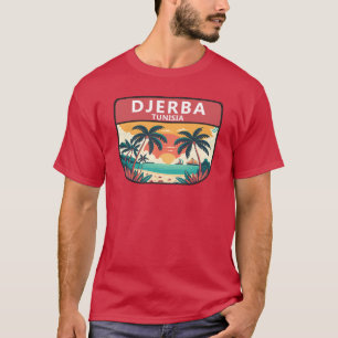 ジェルバチュニジアレトロエンブレム Tシャツ