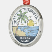 ジェルバチュニジアヴィンテージエンブレム メタルオーナメント (左)