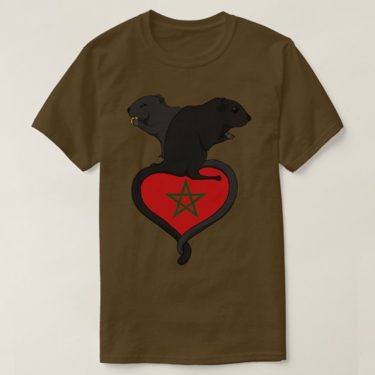 ジェルビル・モロッコ Tシャツ (デザイン正面)