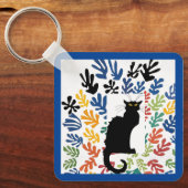 ジェルビー・バイ・マティス、キャットアートパロディ。 キーホルダー (正面)