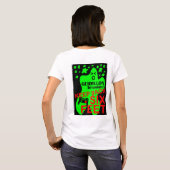 ジェルムロン侵略ビデオゲーム社会不安 Tシャツ (裏面フル)