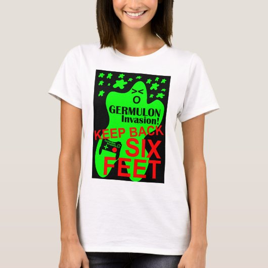 ジェルムロン侵略ビデオゲーム社会不安 Tシャツ (正面)