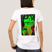 ジェルムロン侵略ビデオゲーム社会不安 Tシャツ (裏面)