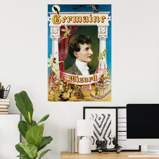 ジェルメインザウィザーズ～マジシャンヴィンテージ魔法法 ポスター (ホームオフィス)