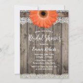 ジェル素朴ベラデイジーヴィンテージフローラブライダルシャワー 招待状 (正面)