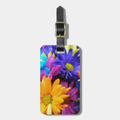 ジェル鮮やかベラデイジーブーケ ラゲッジタグ (正面縦)