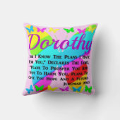 ジェレかわいらしミヤ29パーソナライズされた:11蝶 クッション (裏面)