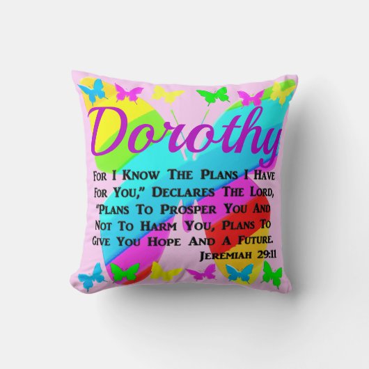 ジェレかわいらしミヤ29パーソナライズされた:11蝶 クッション (正面)