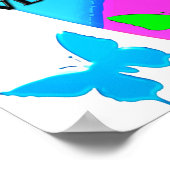 ジェレかわいらしミヤ29パーソナライズされた:11蝶 ポスター (角)