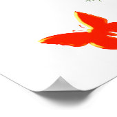 ジェレかわいらしミヤ29パーソナライズされた:11蝶 ポスター (角)