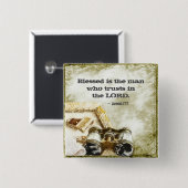 ジェレミアの17:7は主を信頼する人を賛美しました 缶バッジ (正面&裏面)