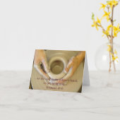 ジェレミアの18:6 -中ブランク カード (黄色い花)