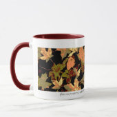 ジェレミアの29:11のオリジナルの葉のモザイク写真の芸術 マグカップ (左)