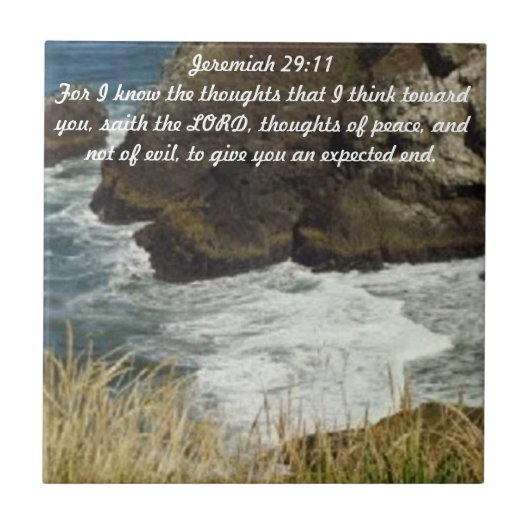 ジェレミアの29:11のタイル タイル (正面)
