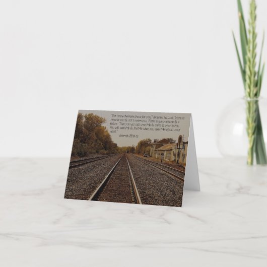 ジェレミアの29:11のメッセージカード カード (正面)