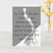 ジェレミアの29:11の卒業カード カード (黄色い花)