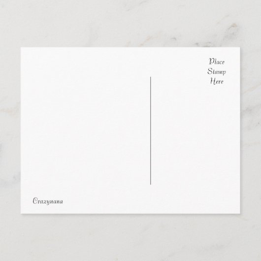 ジェレミアの29:11の感動的な郵便はがき 案内ポストカード (裏面)