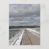 ジェレミアの29:11の感動的な郵便はがき 案内ポストカード (正面)