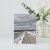 ジェレミアの29:11の感動的な郵便はがき 案内ポストカード (スタンド正面)