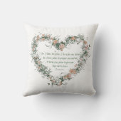 ジェレミアの29:11ポリエステル装飾用クッション クッション (裏面)