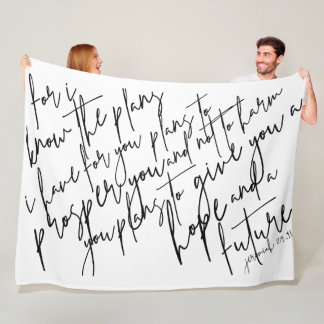 ジェレミアの29:11毛布 フリースブランケット