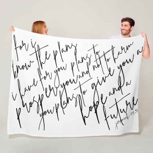 ジェレミアの29:11毛布 フリースブランケット (インサイチュ)