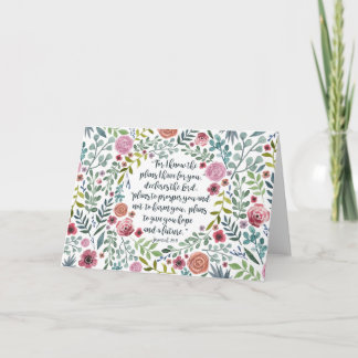 ジェレミアの29:11 カード