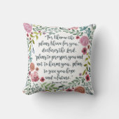 ジェレミアの29:11 クッション (正面)